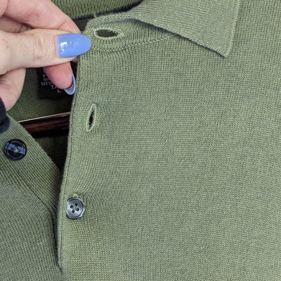 Men's Long Sleeve Polo Ultra Soft - Eddie Bauer - Picture 3 of 6